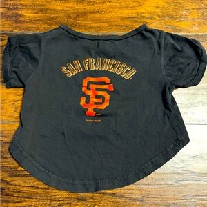 Sparo MLB San Francisco Giants Pet T-Shirt Dog/Cat Size Medium Black/Orange